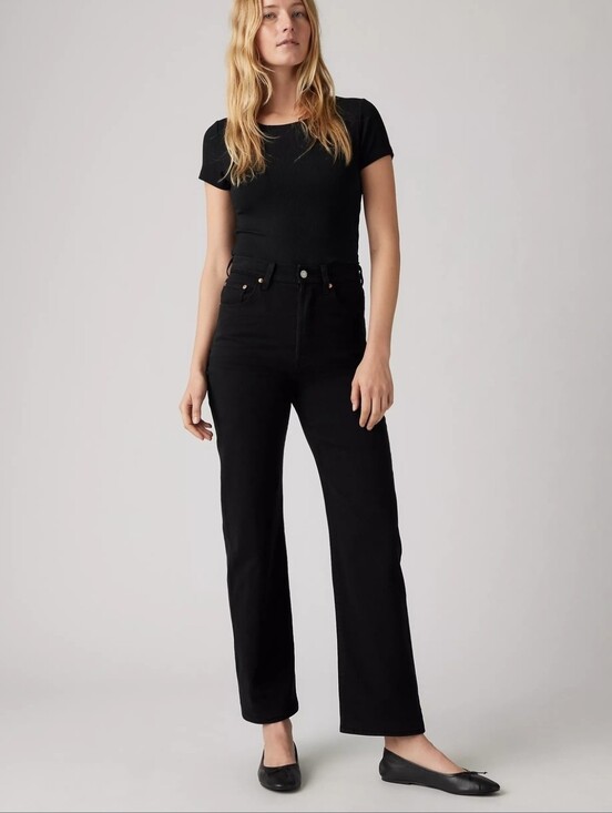 Levi's Denim - Levi's Ribcage Straight Ankle W26xL29 Black